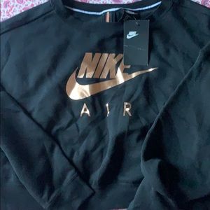 Black and rose gold Nike loose fit sweatshirt